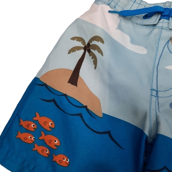 Gymboree Under the Sea Swim‎ Trunks 6 - 12 Months Boys Infant - Picture 4 of 6